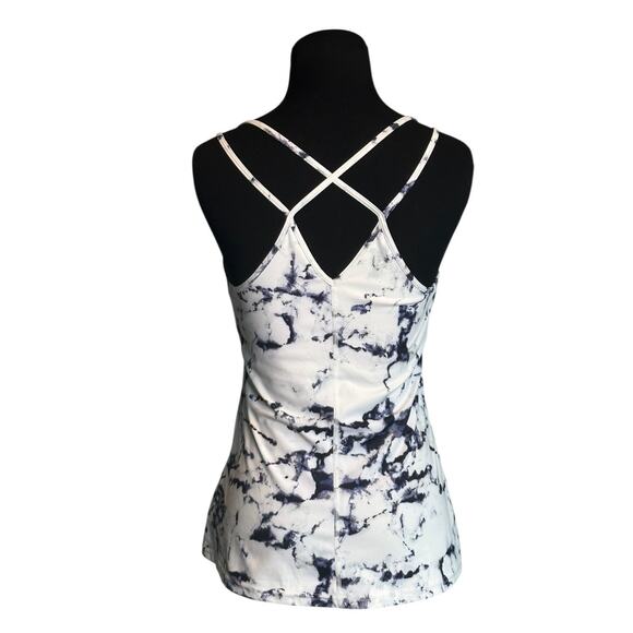 Old Navy white purple bra build in tank top size medium - Picture 8 of 11